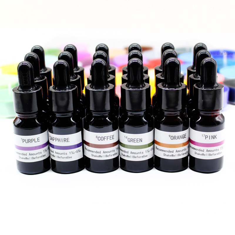Soap Making Dye - 10ml 액상 캔들 염료 고농축 색소