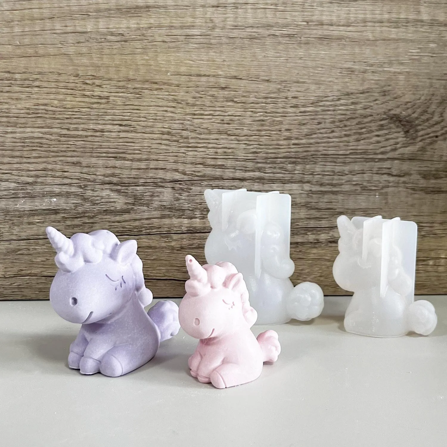 Soap Making Chemical - 3D 기하학 실리콘 유니콘 고양이 사슴