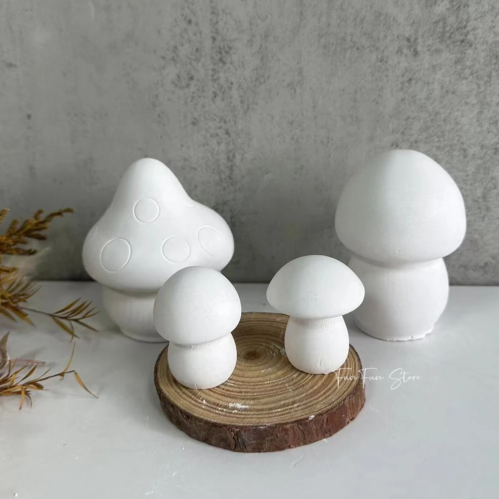 Soap Making Chemical - 3D 버섯 양초 실리콘 금형 크리스탈