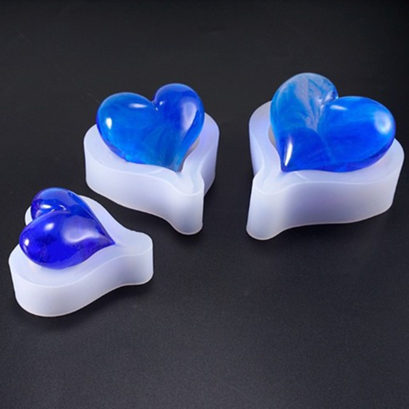 Soap Making Equipment For Beginners - 1PCS 3D 하트 모양 실리콘 금형