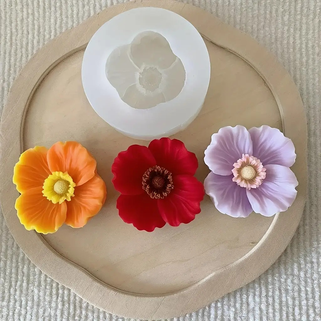 꽃 모양 실리콘 캔들 몰드는 비누, 점토, 레진 공예품 - Soap Making Chemical 리뷰 및 가격