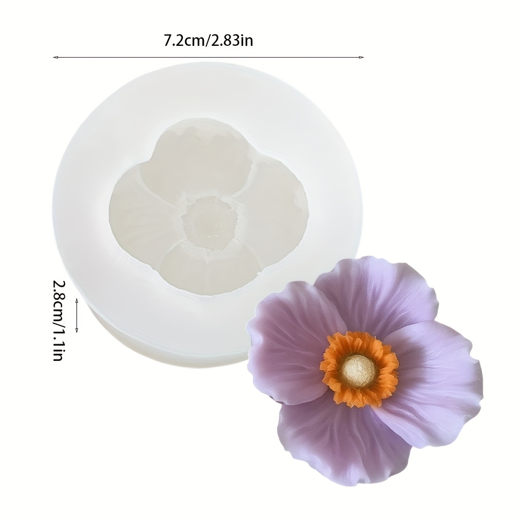 꽃 모양 실리콘 캔들 몰드는 비누, 점토, 레진 공예품 - Soap Making Chemical 리뷰 및 가격