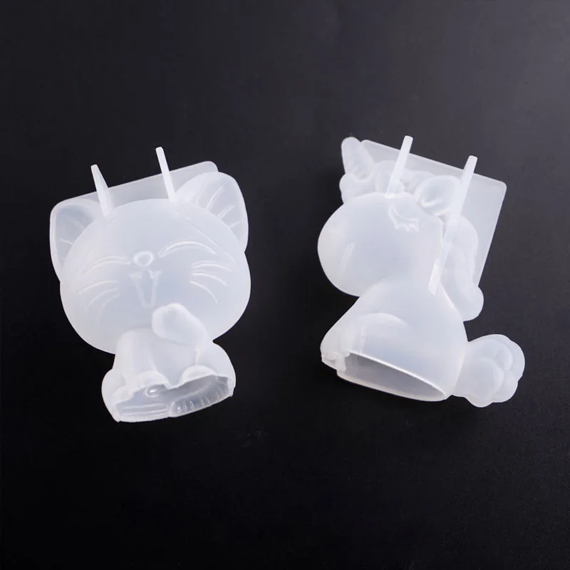 3D 기하학 실리콘 유니콘 고양이 사슴 곰 금형 비누  - Soap Making Chemical 리뷰 및 가격