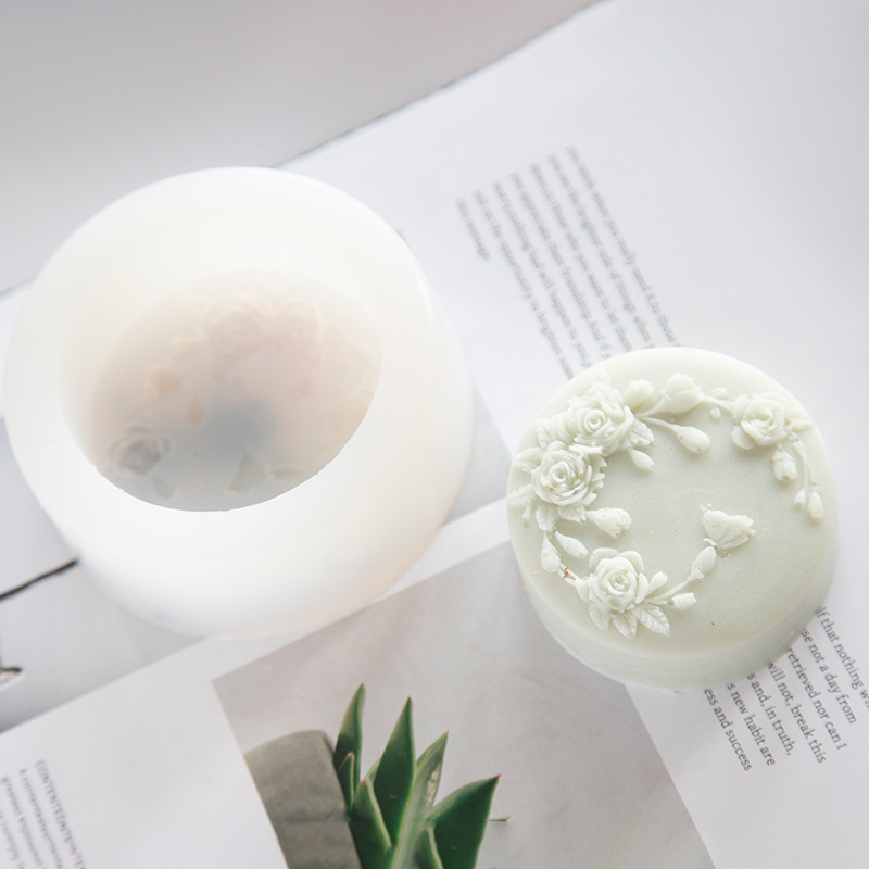 둥근 모양 장미 꽃 수제 비누 실리콘 금형, 모란 장미 - Soap Making Chemical 리뷰 및 가격