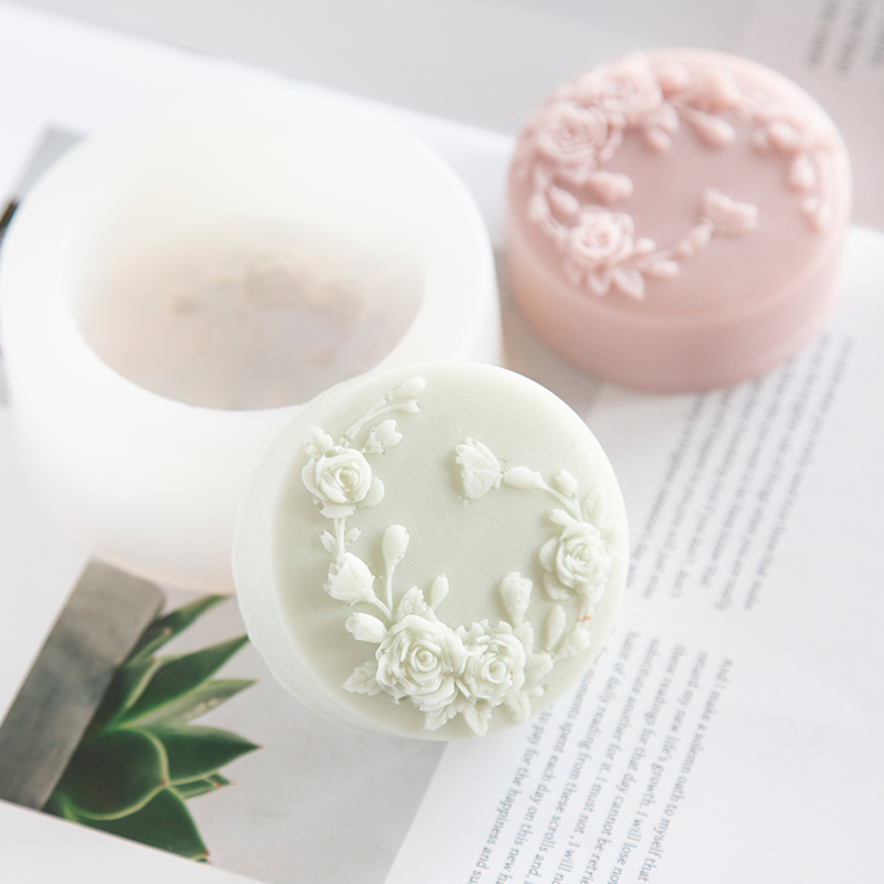 둥근 모양 장미 꽃 수제 비누 실리콘 금형, 모란 장미 - Soap Making Chemical 리뷰 및 가격