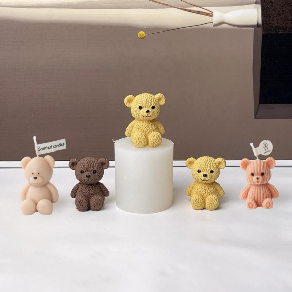 3D 귀여운 곰 양초 금형 만들기 미니 테디 베어 향기 - Soap Making Chemical 리뷰 및 가격