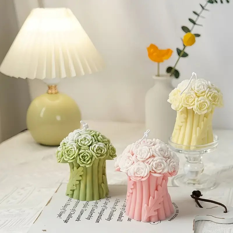 최고급 장미 꽃다발 실리콘 캔들 몰드 DIY 핸드메이드 - Quality Soap Making Kit 리뷰 및 가격