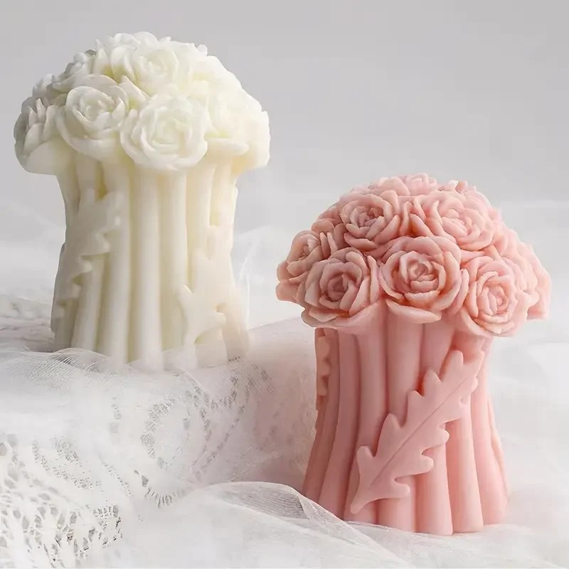 최고급 장미 꽃다발 실리콘 캔들 몰드 DIY 핸드메이드 - Quality Soap Making Kit 리뷰 및 가격