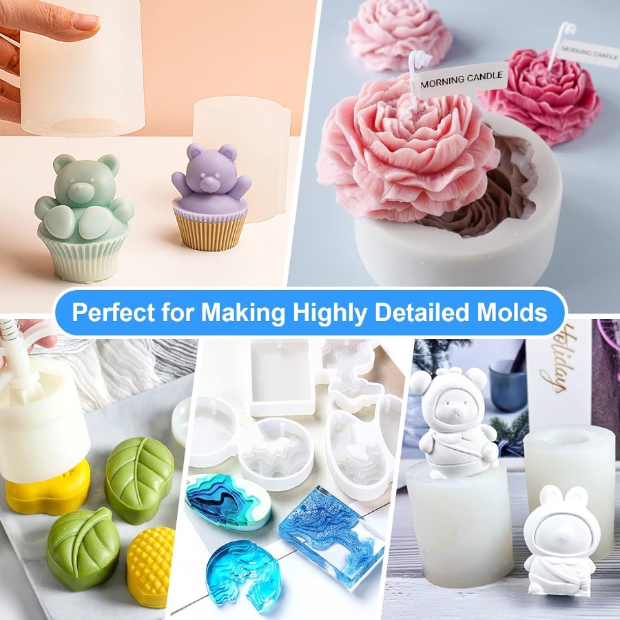 실리콘 몰드 제작 키트, 38.8oz 15A 탄성 액상 - Soap Making Equipment For Beginners 리뷰 및 가격